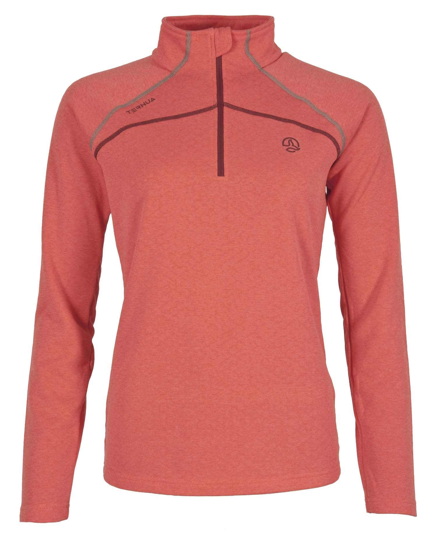 Ternua Women's Lucilla 1/2 Zip W T-Shirt, womens, 12065642144, Dubarry, XL