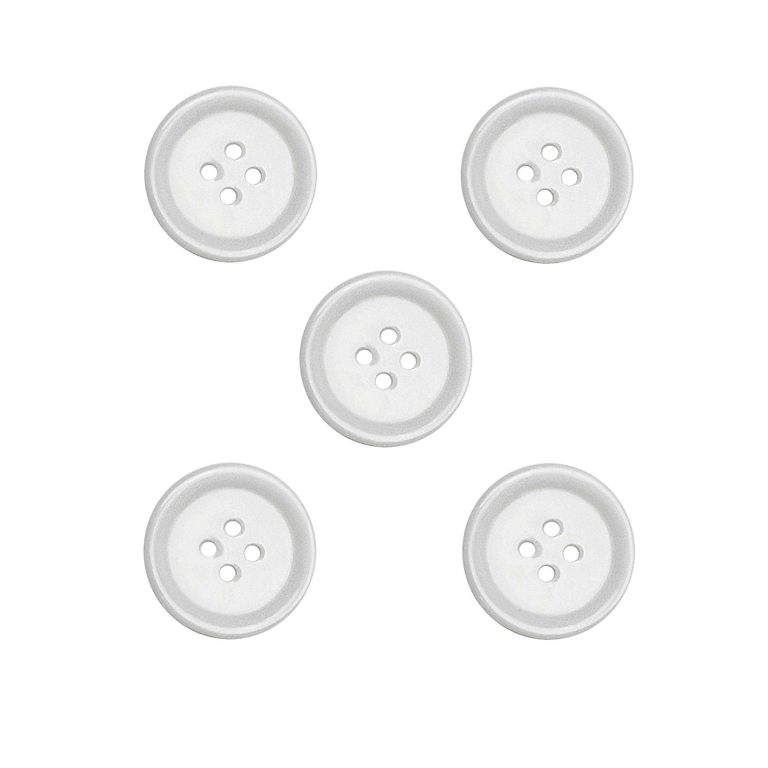 Libiline 100pcs Resin Button Solid Color 4Holes