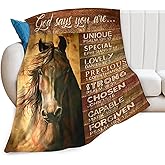 Horse Gifts: Soft Warm Cozy Fleece Blanket for Kids & Adults - 40"x50"