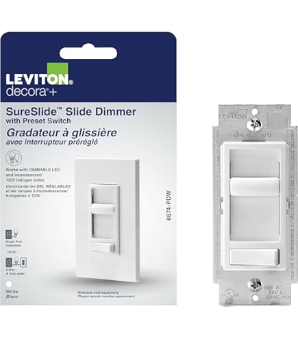 Variateur Lutron Skylark Simple Pôle – Pour Ampoules Incandescentes Et Halogènes NEUF