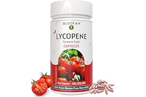 Bloofah Tomato Powder (Lycopene) Capsules 500mg - 60 Count | Natural Carotenoid Supplement for Health and Wellness Support | 100% Natural, Organic, Plant Based, Gluten Free & Non-GMO Formula