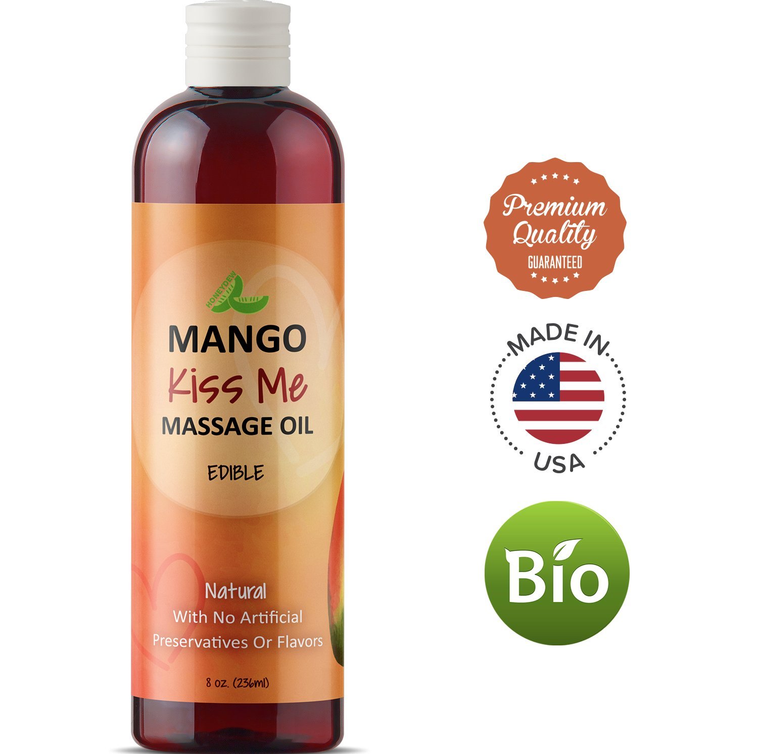 Mango Sensual Massage Oil for Couples Alluring Tropical Oil for Full