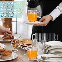 Sieral 100 Count Disposable Plastic Coffee Cups