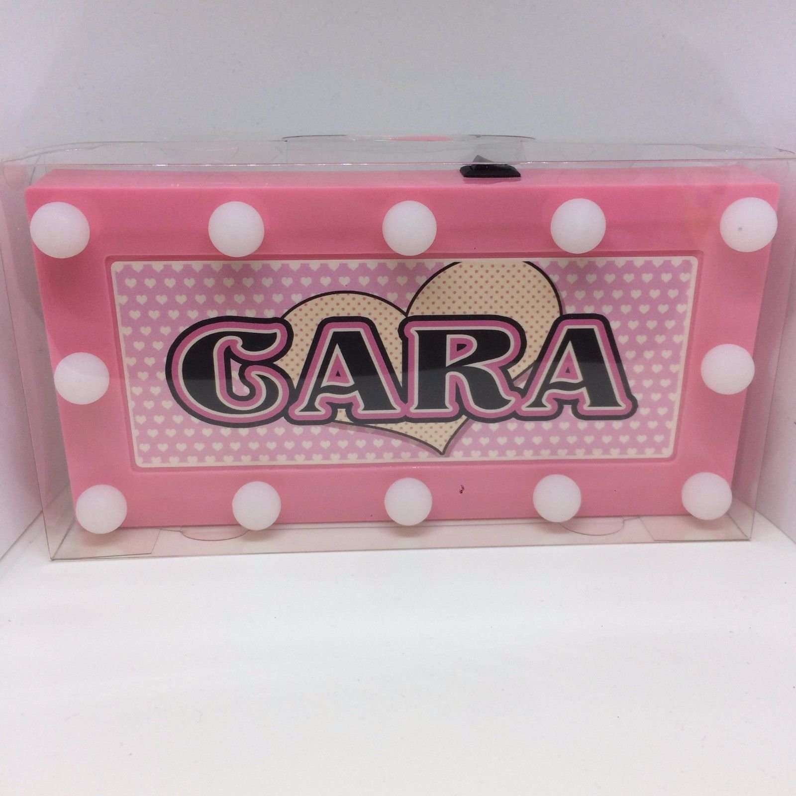 CARA Childrens LED Personalised Name In Lights room Sign