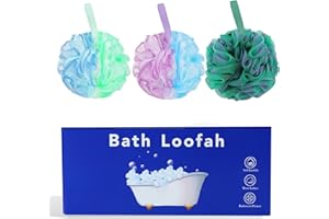 Ufacai Bath loofah,Bath Sponge,Shower loofahs Shower Sponge for Women and Men,Pack of 3