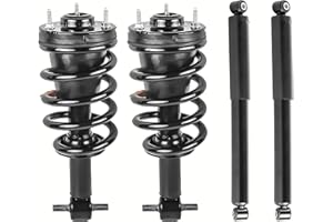 MOSTPLUS 345074 579105 Front and Rear Strut shock Assemblies Compatible with GMC Sierra 1500/ Chevy Silverado 1500 2007-2013 w/o electronic suspension(Set of 4)
