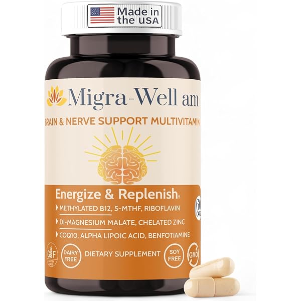 Amazon.com: Wellkasa Migra-Well AM: Energizing Daily Methylated