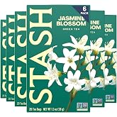 STASH Jasmine Blossom Green Tea, 120 Bags (6 Boxes of 20), Caffeinated | Floral, delicate jasmine notes with Non-GMO Project Verified quality and plastic-free tea bags