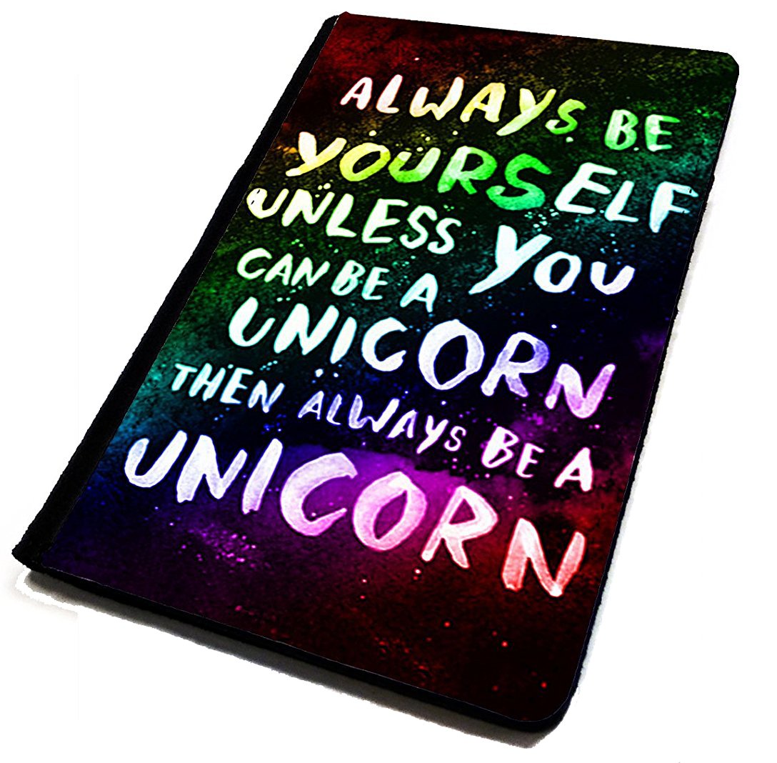 Lopo Passport Cover/Holder. Always be a Unicorn. Travel Protection Rainbow