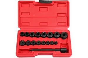 Highking Tool 17pc Universal Clutch Aligning Kit Flywheel Pilot Hole and Clutch Drive Plate Alignment Tool