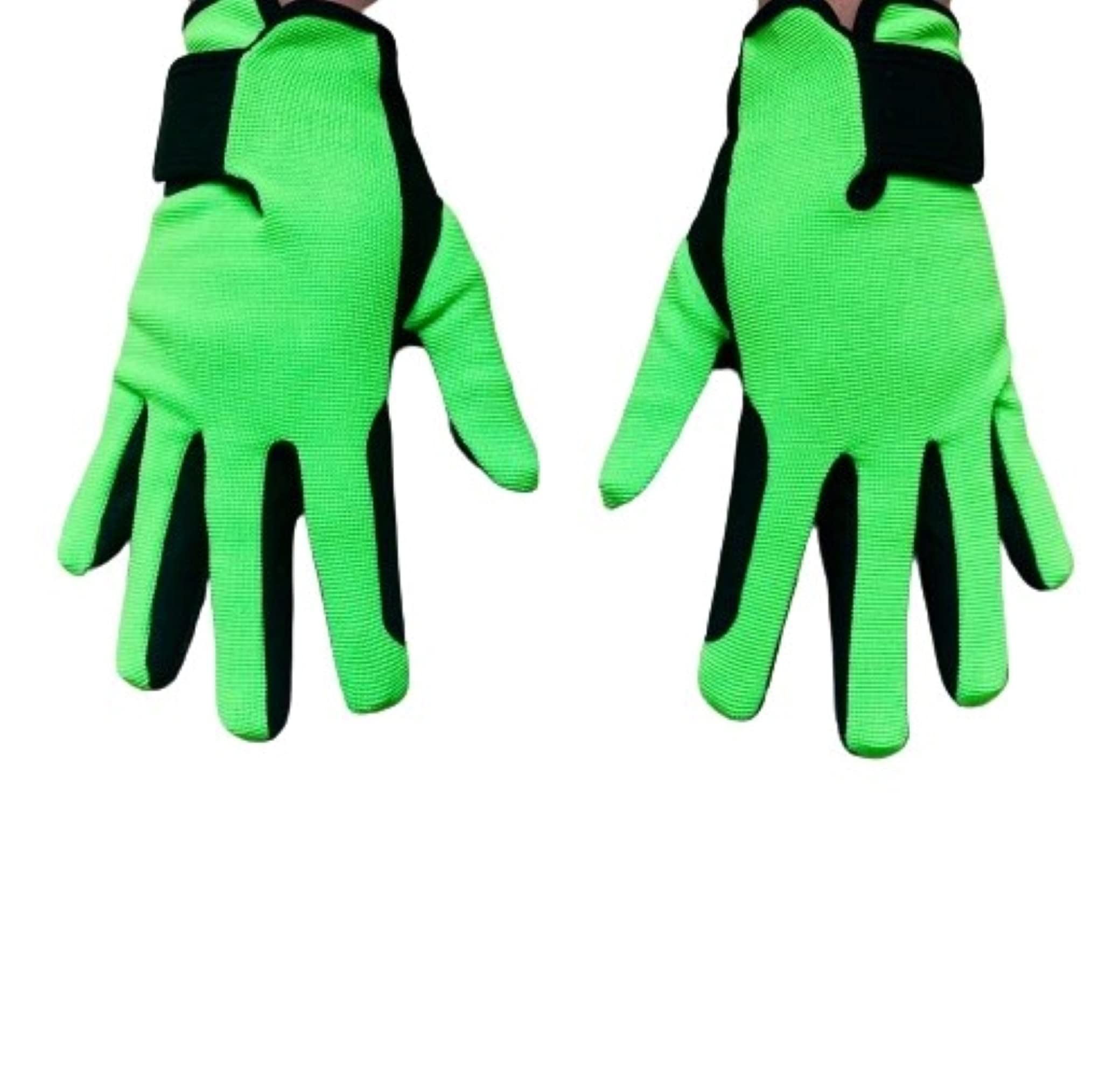 mustang eq Youth Equestrian Gloves for Girls & Boys Children Gloves All Weather Outdoor Sports Gloves Horse Riding (8-10 Years, Green)