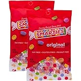 Smarties Candy Bulk Rolls Original Flavor - Gluten &amp; Vegan Free - Classic Sweetness From Family Owned Company Since 1949, Peanut Free &amp; Dairy Free - Perfect Halloween Candy - 5oz Bag (Pack of 2)