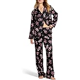 Victoria's Secret Satin Pajama Set, Long Sleeve Button Down Shirt & Pants, Sleepwear for Women (XS-XXL)