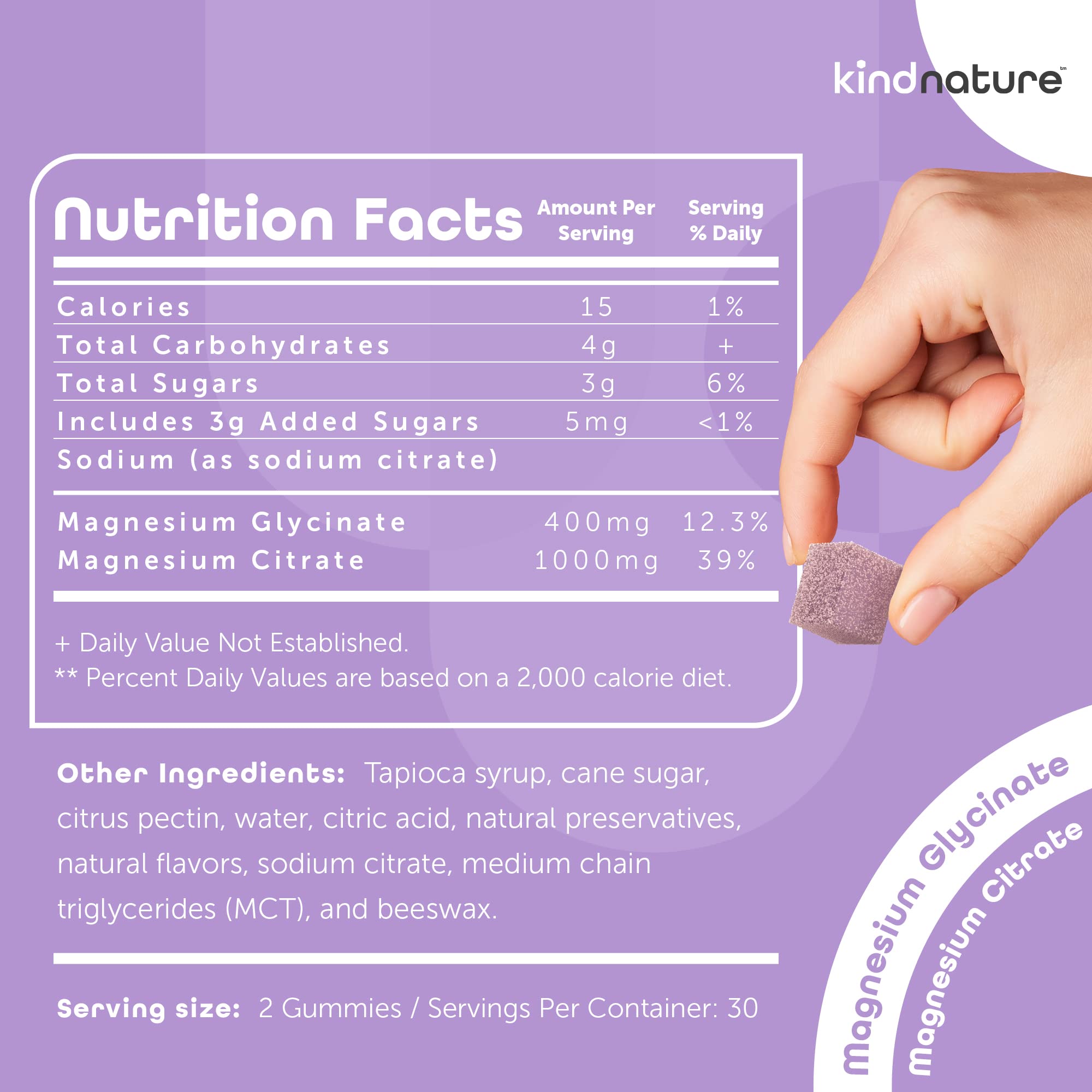 kindnature Dual-Pack: Myo-Inositol & D-Chiro Gummies for Women’s Health & High Absorption Magnesium Gummies for Calm & Sleep