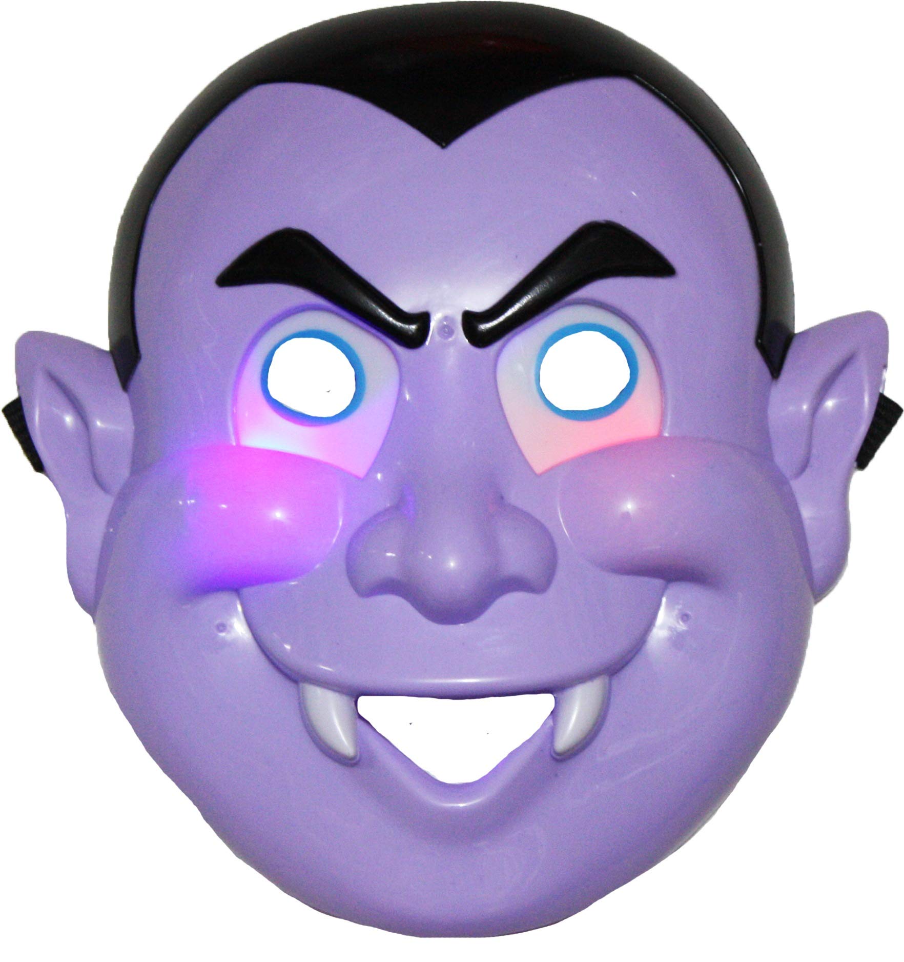 Petitebelle Pumpkin Vampire LED Mask Dress Up Costume (One Size, Vampire)