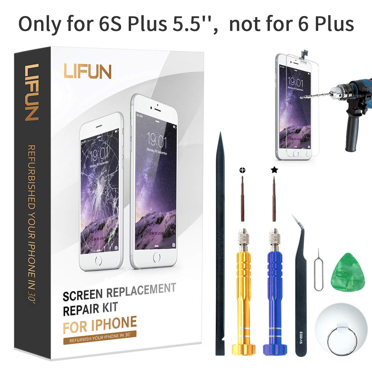 Best Iphone 6S Plus Full Screen Replacement With Home Button And Camera