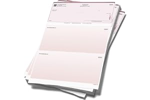 EXPRESSCHECKPRINTING Computer Checks Compatible W/QB Check On Top [500 Sheets]