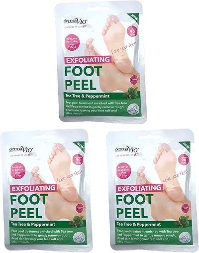 Derma V10 Exfoliating Foot Peel Mask Pack of 3