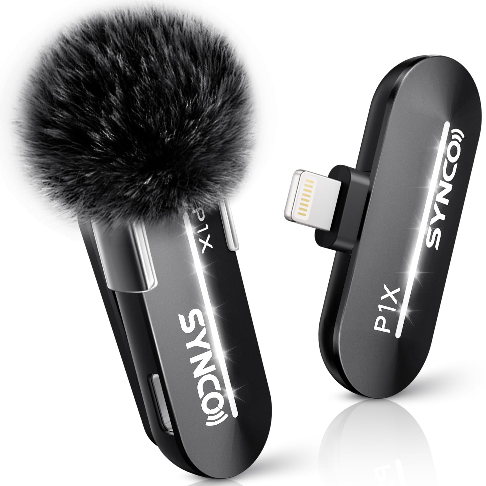SYNCO Wireless Lavalier Microphone for iPhone, P1XL Professional Lapel Mic for Tiktok, YouTube, Streaming, Vlog Video Recording, Wireless Microphone for iPhone 14/13/12/11/SE…