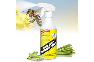 EGLAGEN Bee and Hornet Spray, Wasp Spray with Natural Plant Essential Oils to Repel Bug and Wasp for Patios, Garden, 16 Oz