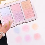 BSMKCL 6 Color Blush Palette Matte Long-Lasting Face Makeup Purple Blue Contour view 2