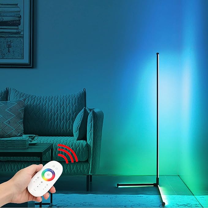 Modern Minimalist Corner Floor Lamp 150cm RGB Color Changing Floor Lamp