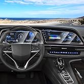 Canvcle 2PCS Screen Protector for 2021-2024 Cadillac Escalade 16.9 Inch Navigation + 14.2 Inch Dash Screen, Touchscreen Protector Navigation Screen Cover Display Infotainment Protective Film