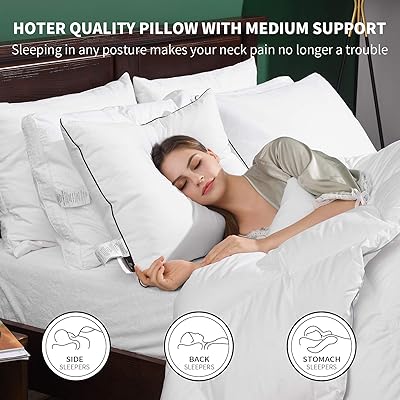 Buy Basic Beyond Down Pillow Soft Natural Down Feather White Bed Pillows Set Of 2 Hotel Queen Size Pillows For Sleeping 20 X28 Rdquo Online In Germany B0899qntn3