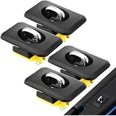 4pcs Tie Down Anchors for Truck Bed, Fit Retractable D Ring Tie Down | Compatible with '88-13 Chevrolet Silverado and GMC Sierra, 95-08 Dodge RAM, 98-14 Ford F150, 98-16 Ford Super Duty