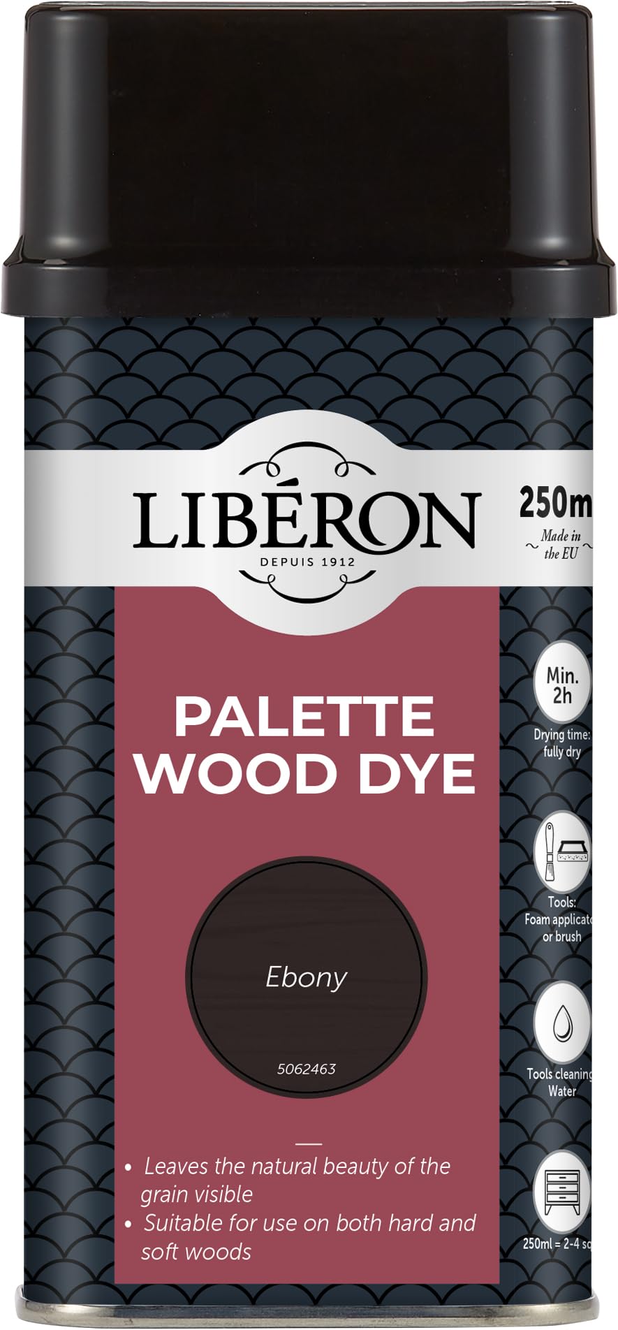 Libéron Palette Wood Dye Ebony 250ml