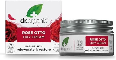 Dr Organic Rose Otto Day Cream 50ml Natural Vegan Cruelty Free