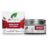 Dr. Organic Rose Otto Day Cream | Hydrates and Rejuvenates, Supports Healthy-Aging, Natural, Certified Organic, Paraben & SLS-Free, 50 mL / 1.7 fl oz