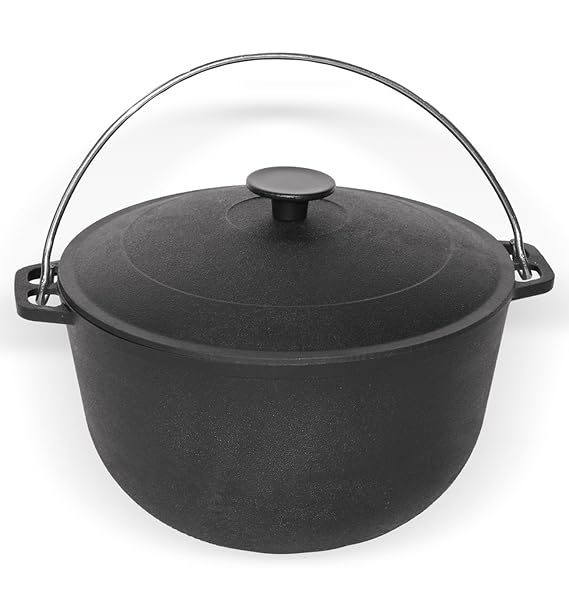 Gusseisen Topf Kazan mit Deckel (touristisch) 6 L, Ø 26cm INDUKTION 0706