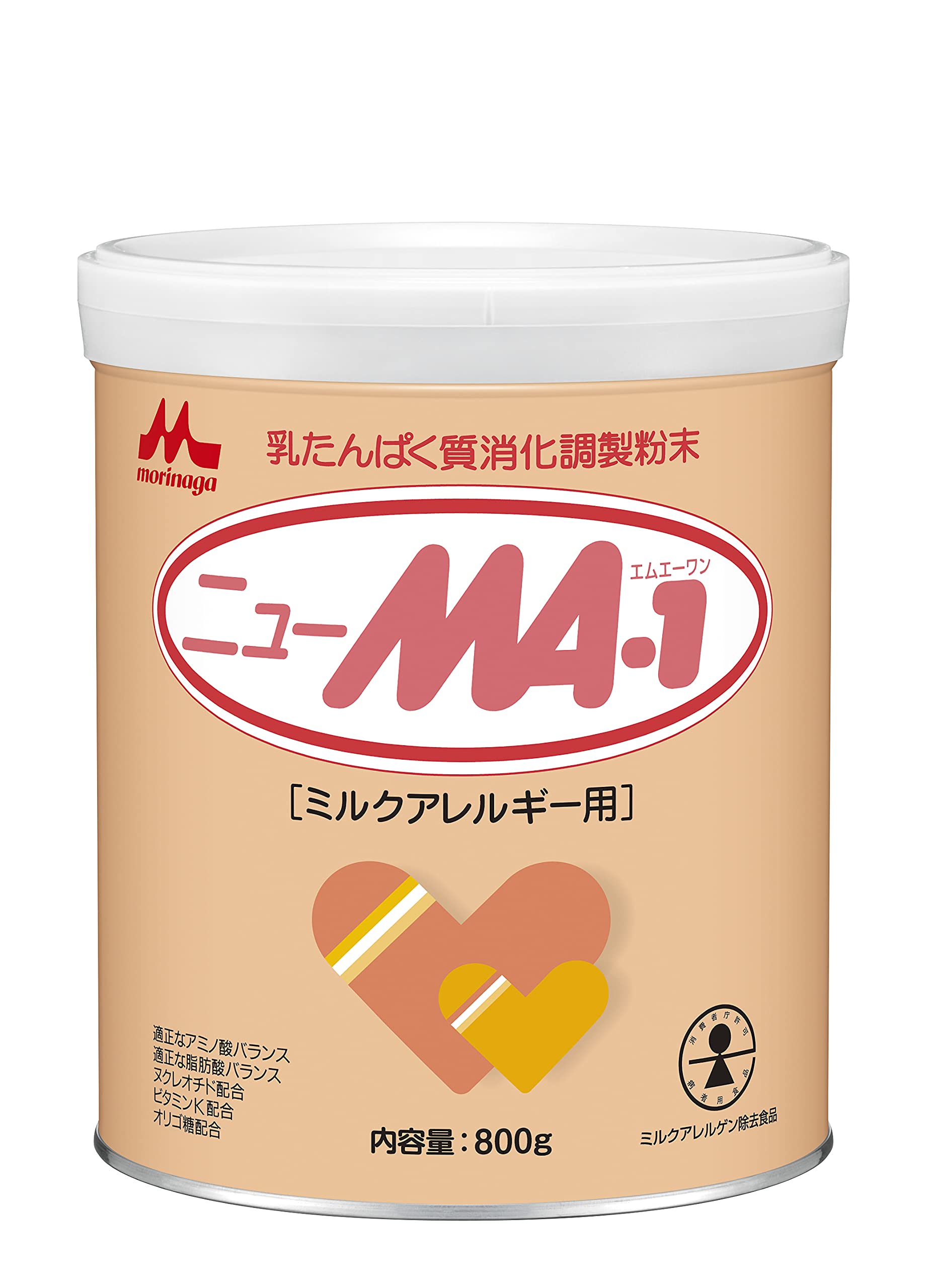 森永 ニューMA-1 大缶 800g ミルクアレルギー用 粉ミルク商品画像