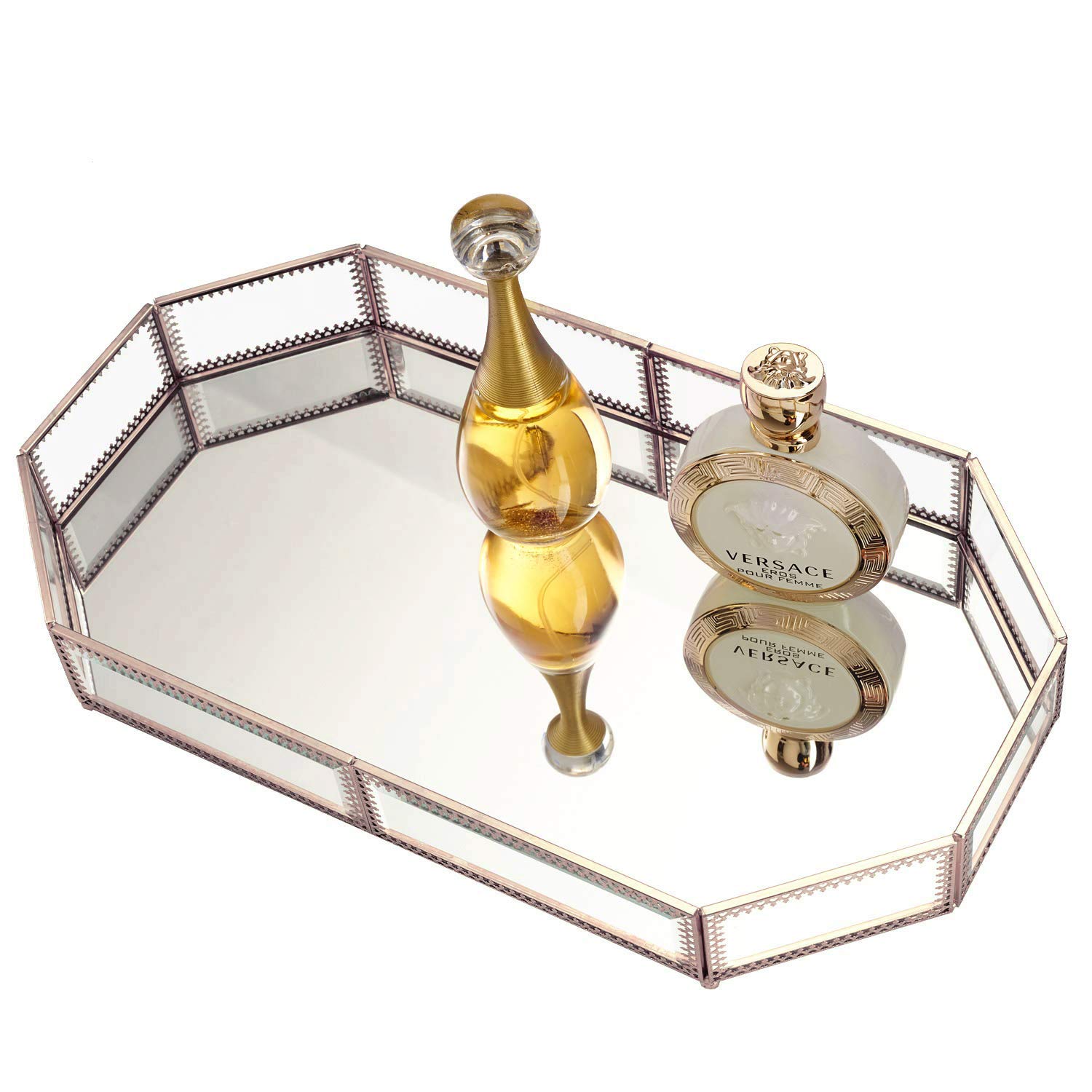 Hersoo Large Classic Vanity Tray/Ornate Decorative Perfume