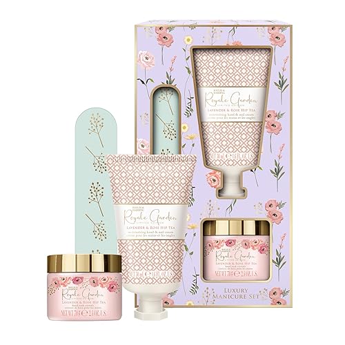 Baylis & Harding Royale Garden Lavender & Rosehip Tea Luxury Manicure Gift Set (Pack of 1) - Vegan Friendly