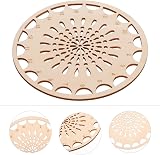 EXCEART Wooden Wire Board for Cross Stitch Thread Organization - Brown view 2