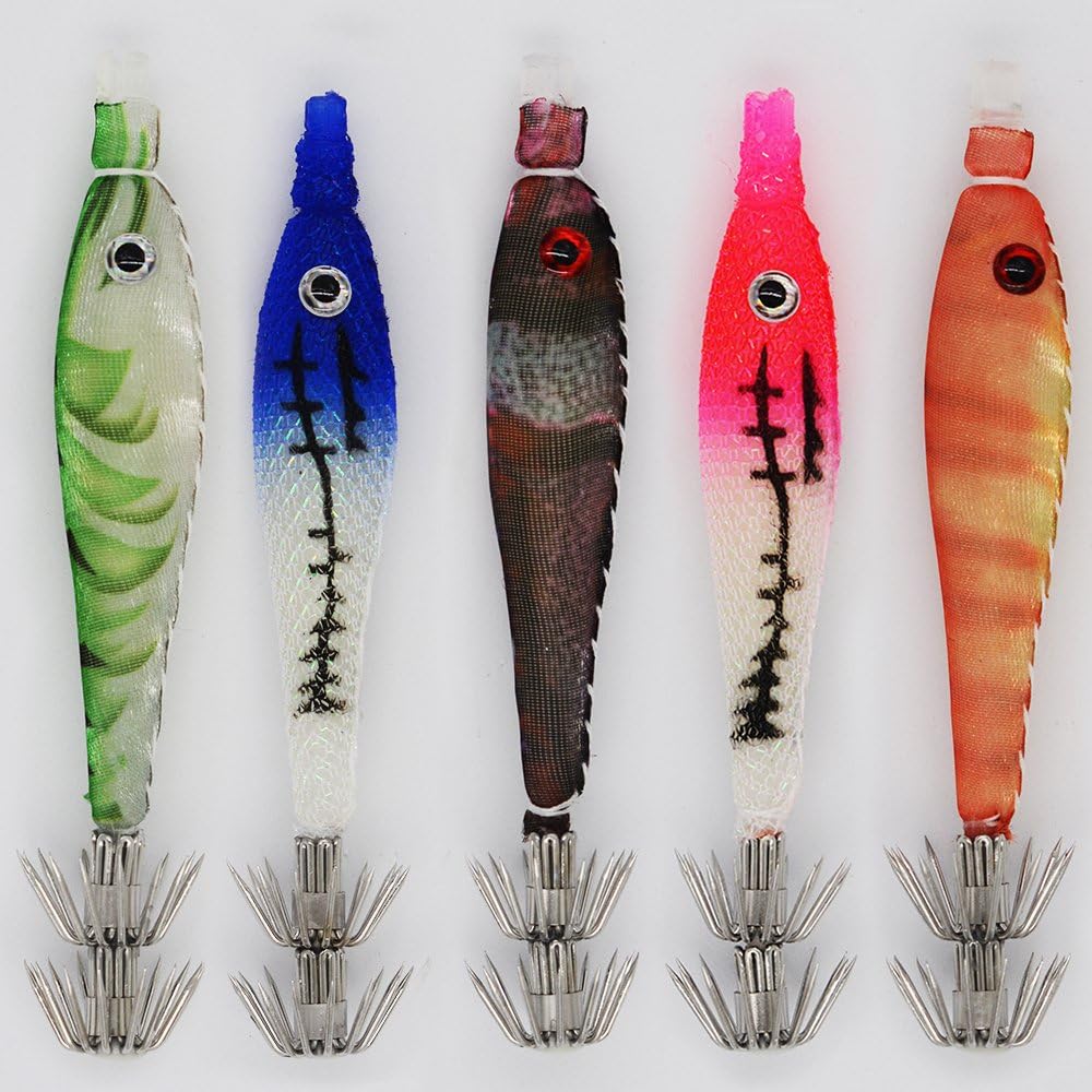 Flyafish Squid jig Hook Fishing Lure Jigging Bright in The Dark