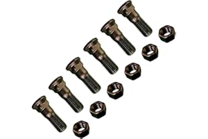 DIGGER SUPPLY 6 - Plow Bolt and Nut for Blades/Cutting Edges - 1-8 X 3 - Grade 8, Dome Head