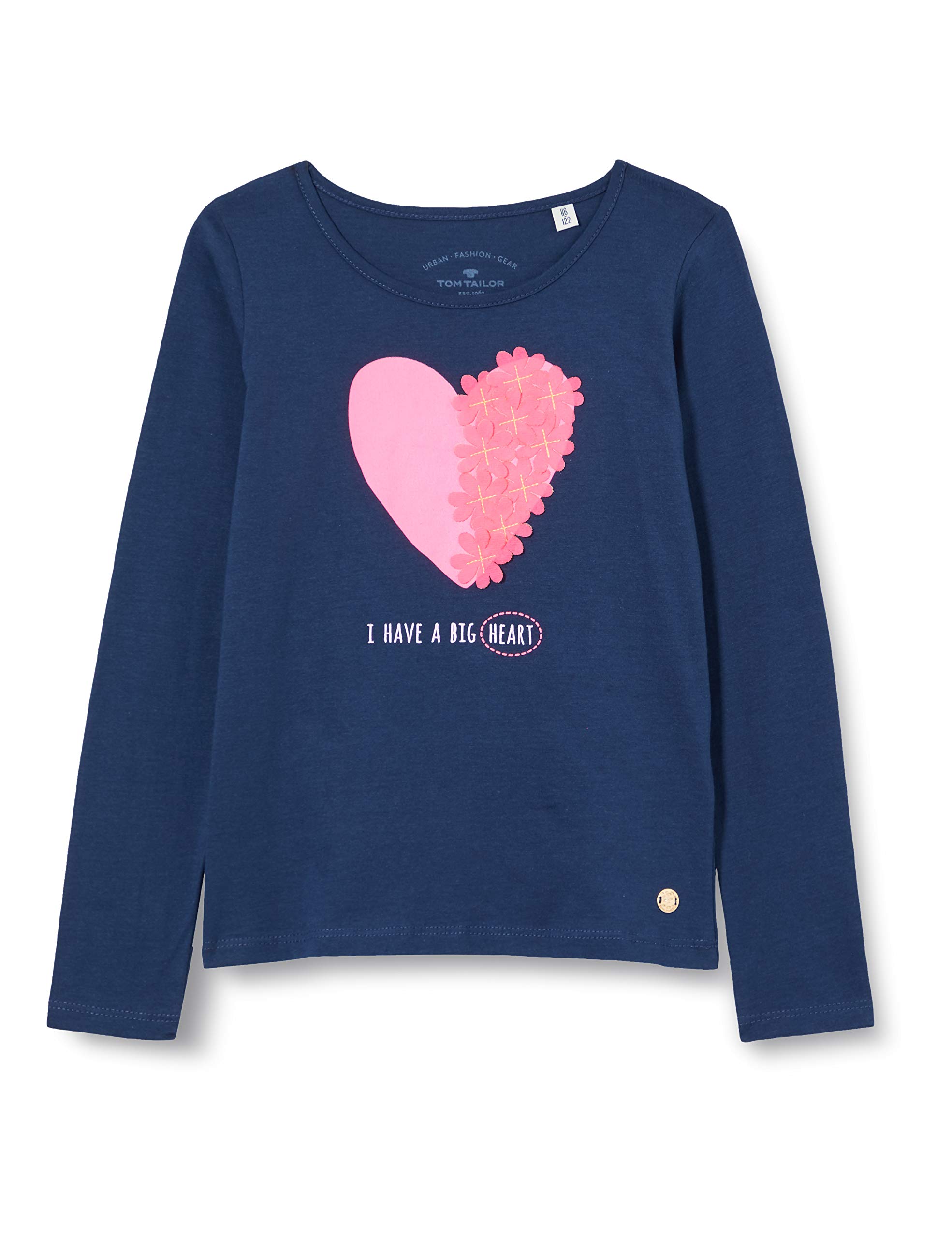 TOM TAILOR Baby Girls' Langarmshirt T-Shirt, Dress Blues | Blue, 92/98