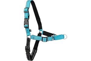 PetSafe Easy Walk Deluxe Dog Harness, No Pull Dog Harness – Perfect for Leash & Harness Training – Stops Pets from Pulling and Choking on Walks – Medium, Ocean
