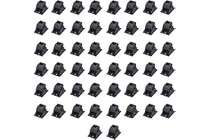 Gleefurny Balusters Swivel Shoes - Stair Swivel Shoe for Staircase Interior with Screws for 1/2 Inch Square Balusters (50 Pack), Aluminum Shoes for Balusters, Railing, Stair Spindles, Matte Black