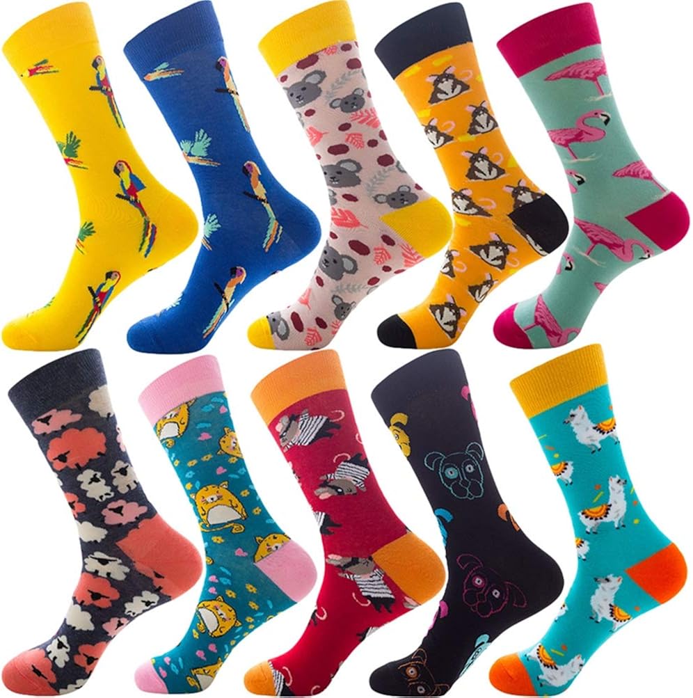 YOUJIAA Chaussettes Fantaisie Pour Homme Sports Loisirs Lot De 