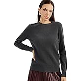 Chanyarn Women's 100% Pure Cashmere Sweater 2025 Fall Winter Crew Neck Long Sleeve Warm Soft Knitted Pullover