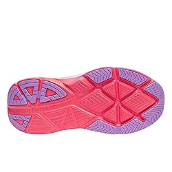 Saucony Women's Guide 18 Sneaker, White/Crocus, 8.5
