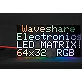 64x32 2048 RGB Full Color LED Matrix Panel 2.5mm Pitch P2.5, Display Text/Colorful Image/Animation Adjustable Brightness Chainable Design,Compatible with Raspberry Pi / Raspberry Pi Pico / ESP32