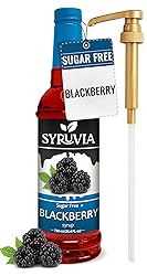 Syruvia Sugar Free Blackberry Syrup With Syrup Pump