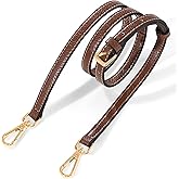 Hamdecro Leather Purse Strap, Purse Straps Replacement Crossbody for Bags Handbags, Brown