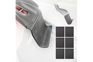 Car Roof Rack Hook Protector Pads, Anti-Scratch Rubber Stickers for Crossbar Hooks, Paint Protection Guards Universal Fit for