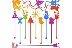 Menzcci 24 Pack Christmas Sticky Hand Toys, 8 Styles Christmas Stocking Tree Hat Glove Deer Snowman Sticky Stretchy Toys for Kids Boys Girls Christmas Stocking Stuffers Party Favors Gifts